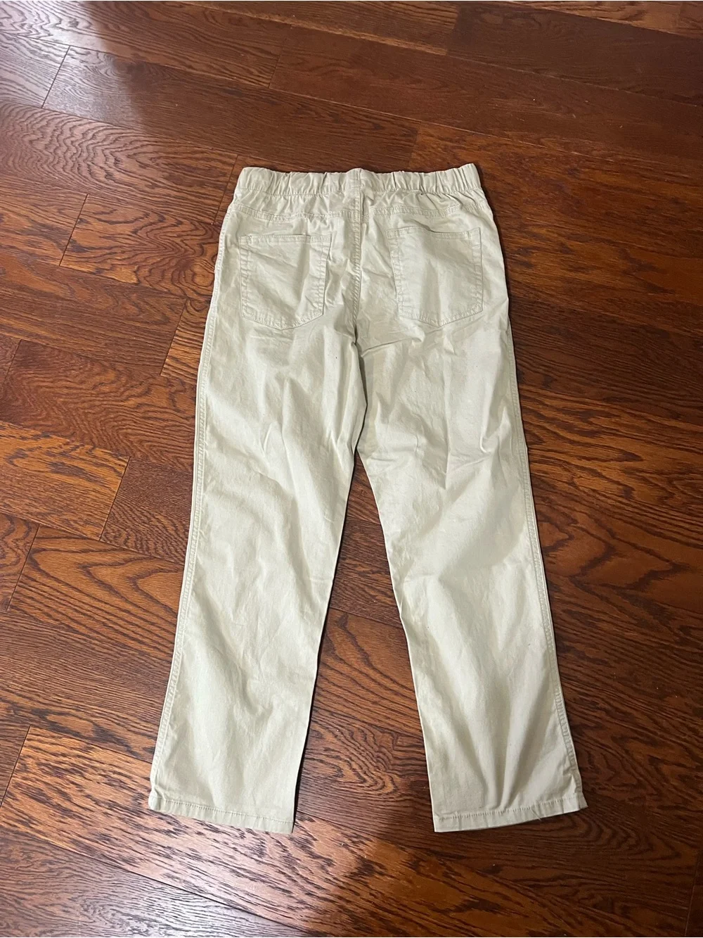 Cat & Jack Beige/Tan Elastic Waist Kids Pants - Picture 2 of 4
